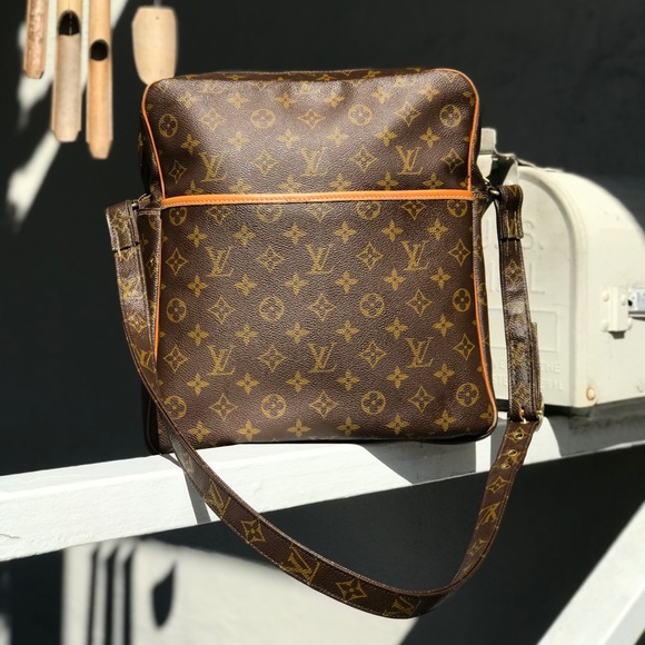 Marceau messenger leather crossbody bag Louis Vuitton Brown in